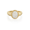 Venus Diamond Signet Ring | more gold options