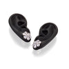 Fleurs Clematite - Clematis Flower Diamond Baguette Earrings