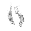 Mobile Feather Diamond Earrings | Small