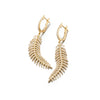 Mobile Feather Diamond Earrings | Small