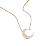 Crescent Moon Diamond Necklace | more gold options