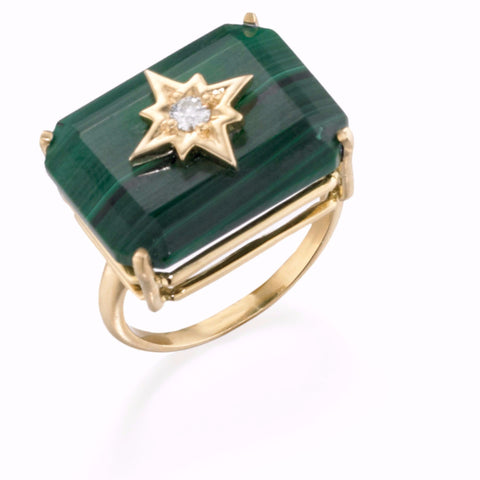 NoLita North Star Cocktail Ring | more gemstone options