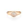 Signet Diamond Pavé Ring | more gold options