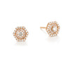 Hexagon Diamond Baguette Earrings | more gold options