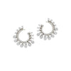 Diamond Starburst Front Facing Hoops | more gold options