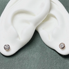 Martini-Bezel Diamond Stud Earrings