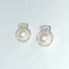 Pearl & Diamond Baguette Earrings
