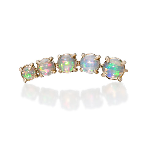 Rainbow Opal Ear Climber