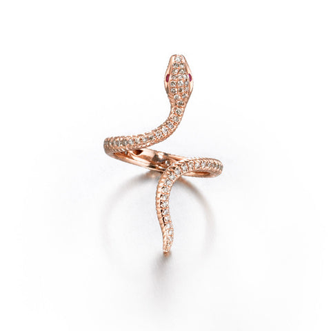 Eden Serpent Ring | Rose Gold