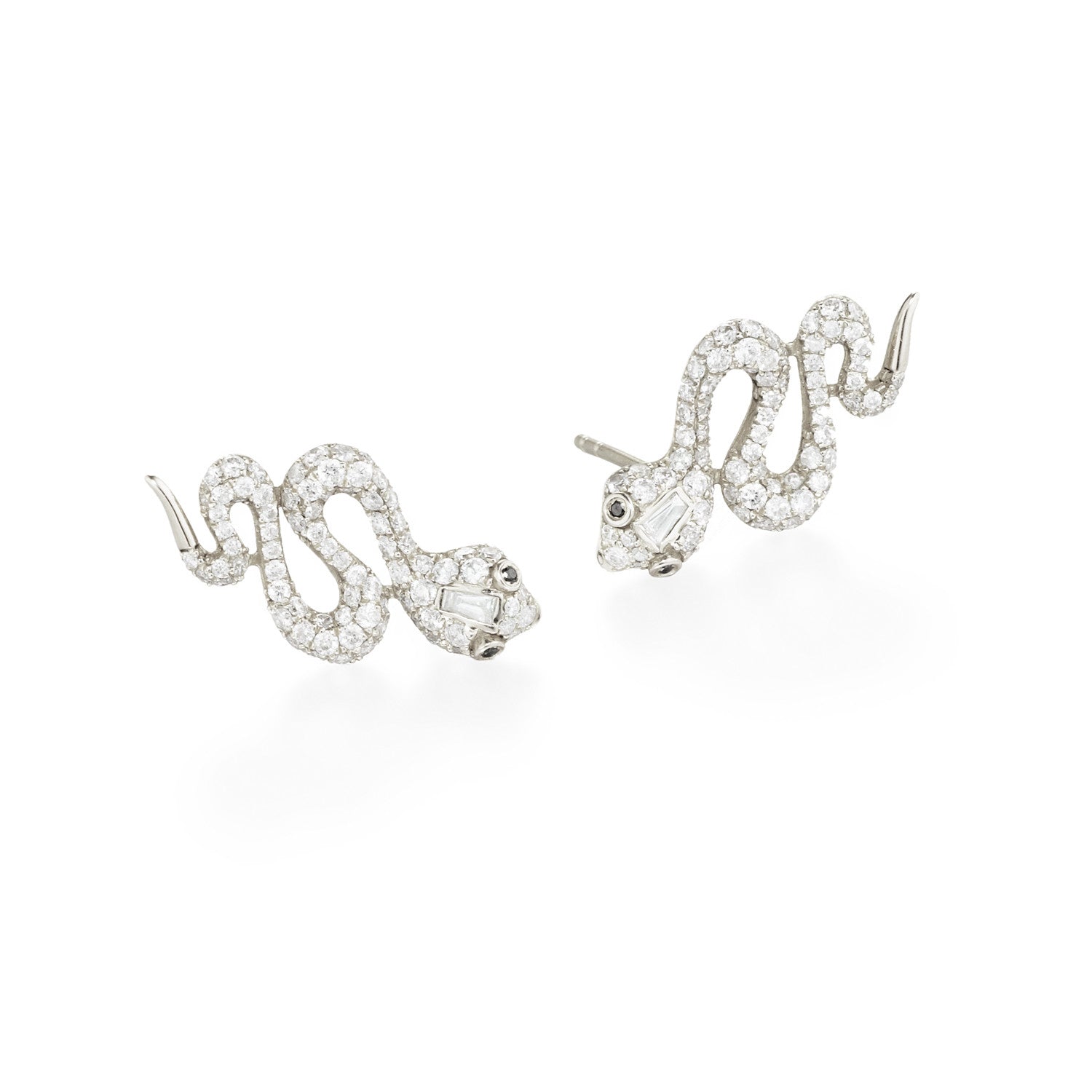 アクセサリー Hirotaka Sapphire Eye Snake Earring SNAKE KNOT Blue Sapphire Eye Earring