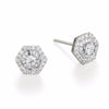 Hexagon Diamond Baguette Earrings | more gold options