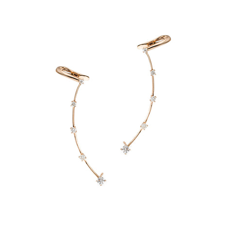 Constellation Diamond Climber Earring | gold color options
