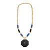 Geo Nova - Lapis Lazuli, Onyx, Diamond Matinée Necklace