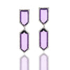 Amethyst GeoNova Pendant Earrings