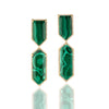 Malachite GeoNova Pendant Earrings