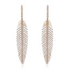 Mobile Feather Diamond Earrings | Medium