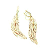 Mobile Feather Diamond Earrings | Medium