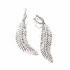 Mobile Feather Diamond Earrings | Medium