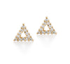 Triangle Diamond Earrings | more gold options