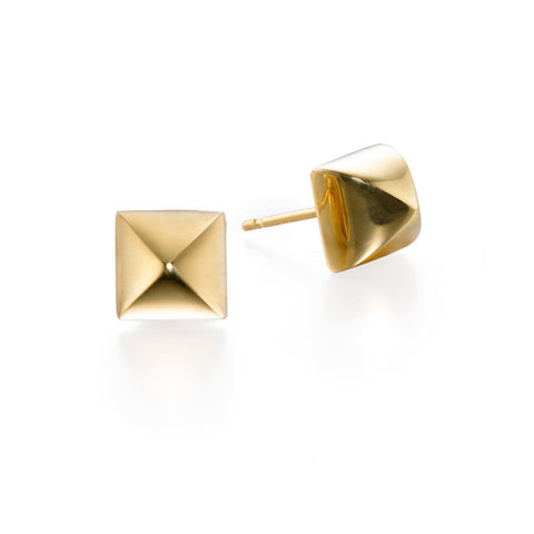 Gold Pyramid Earrings | more gold options
