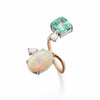 Gemini Cocktail Ring | Emerald & Opal