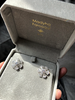 Fleurs Clematite - Clematis Flower Diamond Baguette Earrings